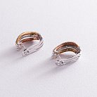 Золоті сережки з діамантами CR1492Egm от ювелирного магазина Оникс - 2
