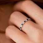 Золотое кольцо с бриллиантами и сапфирами кб0540cha от ювелирного магазина Оникс - 4