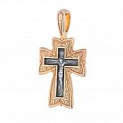 Православный крест (чернение,позолота) 131458 от ювелирного магазина Оникс - 2