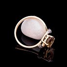 Помолвочное кольцо с бриллиантами и кварцем желто-коричневым к226 от ювелирного магазина Оникс - 3