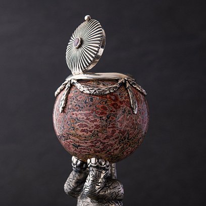 Срібна фігура ручної роботи "Слон" 23139 №4