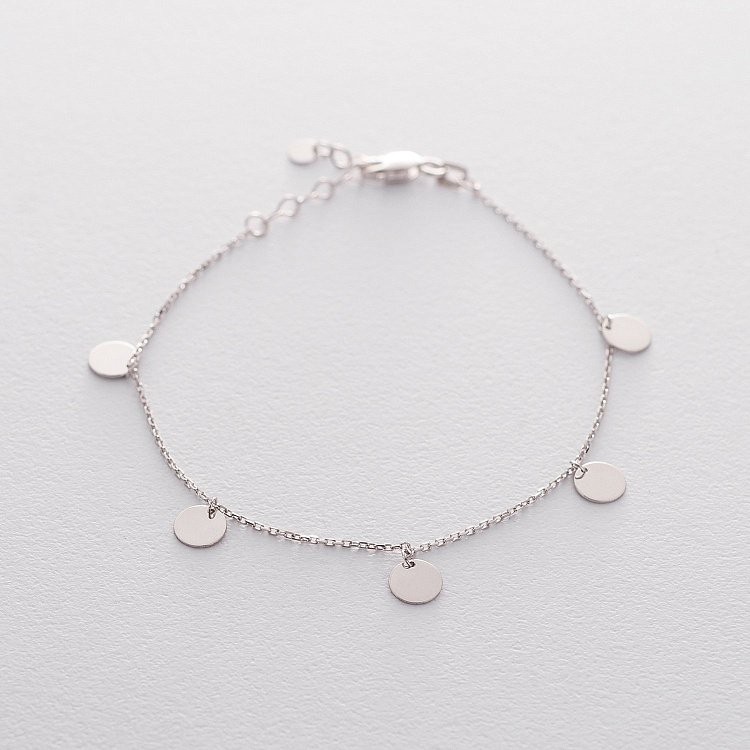 Золотой браслет с монетами б04145 от ювелирного магазина Оникс