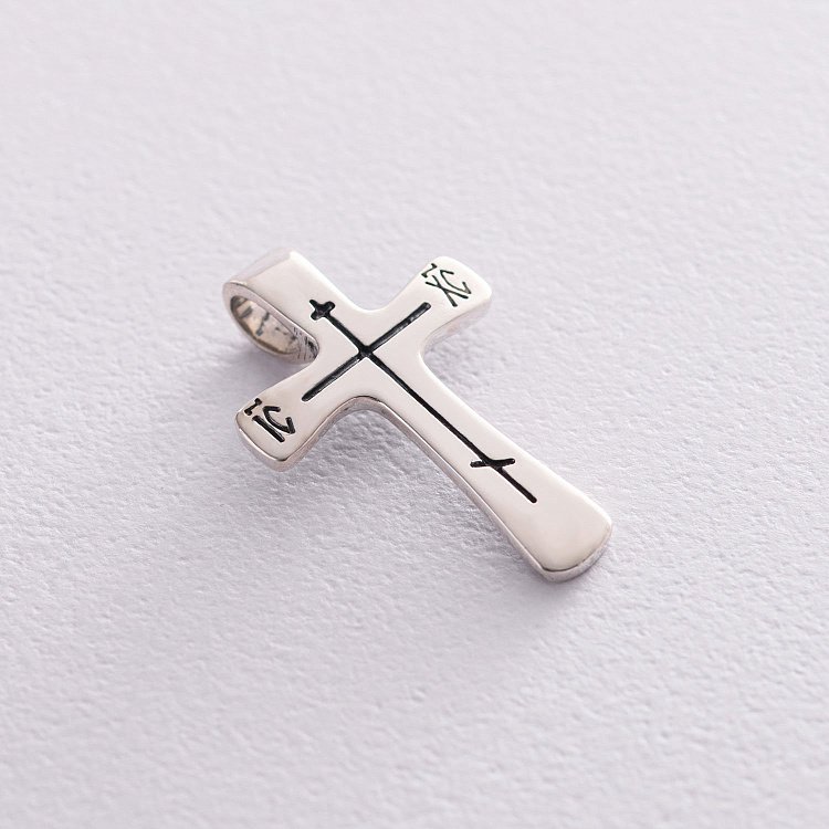Православний срібний хрест 133088 від ювелірного магазину Онікс