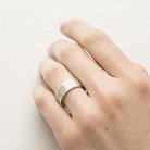 Перстень "Отче наш" з діамантом 112126 от ювелирного магазина Оникс - 5