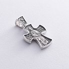 Срібний хрест (чорніння) 132555 от ювелирного магазина Оникс - 4