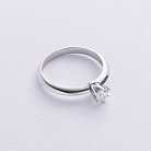 Заручальна каблучка з діамантом (біле золото) 220471121 от ювелирного магазина Оникс - 2