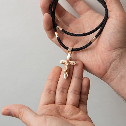 Ювелирный шнурок с золотой застежкой 73232400 №4