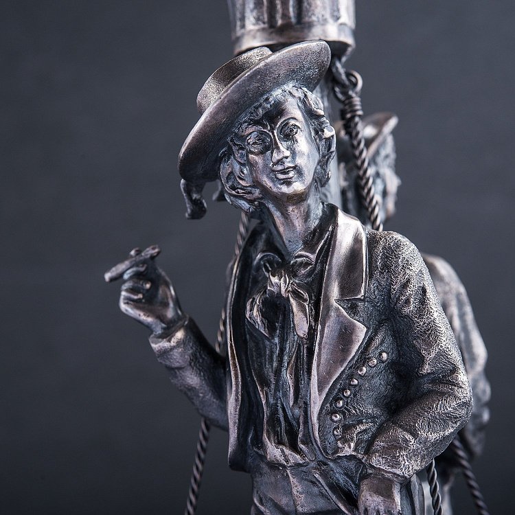 Срібний свічник "Моряки на кораблі" сер00027 від ювелірного магазину Онікс - 2