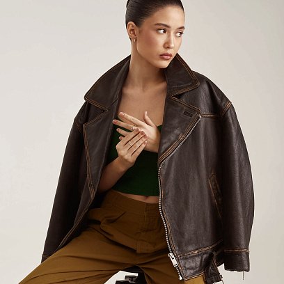 Золоті сережки "Змії" з діамантами та смарагдами сб0434ca №4