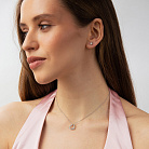 Золотые серьги - пусеты с бриллиантами сб0083са от ювелирного магазина Оникс - 4