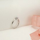 Золотое помолвочное кольцо с бриллиантом zberd907 от ювелирного магазина Оникс - 7