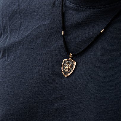 Золотий кулон "Георгій Переможець" п03808 №8
