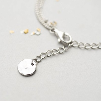 Серебряный браслет с шариками 141258 №9