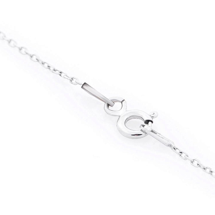 Серебряное колье "Хамса" (фианиты) 18589 от ювелирного магазина Оникс - 2