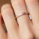 Золотое кольцо с дорожкой камней к02309 от ювелирного магазина Оникс - 4