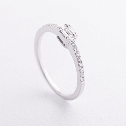 Золотое кольцо с бриллиантами кб0666va