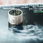 Серебряное кольцо "Мама - почерком Вашего ребенка" 112143мамад от ювелирного магазина Оникс - 1