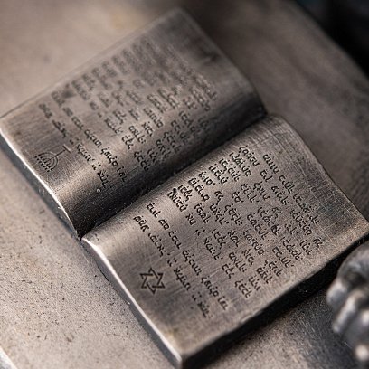 Срібна фігура ручної роботи "Опять двойка"  23152 №6