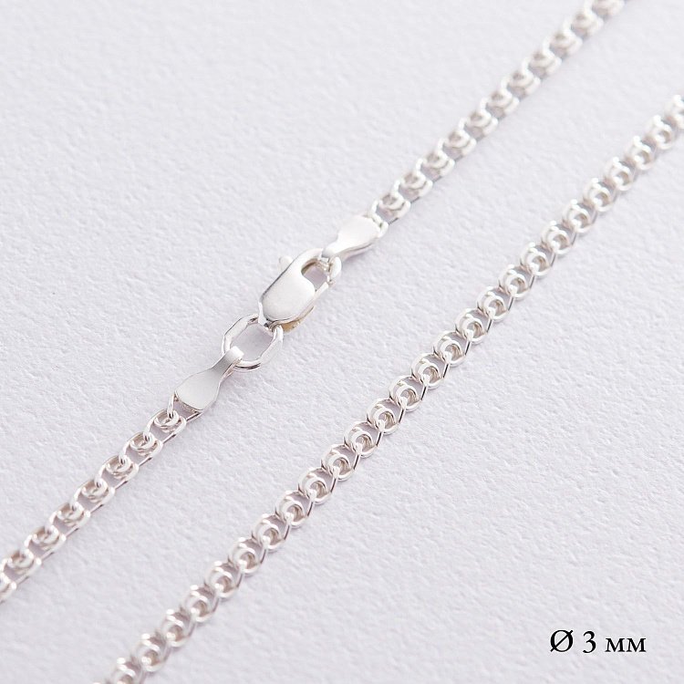 Серебряная цепочка (плетение Лав) б010352 от ювелирного магазина Оникс