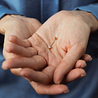 Золотий пірсинг в пупок (фіаніт) пир00226 от ювелирного магазина Оникс - 1