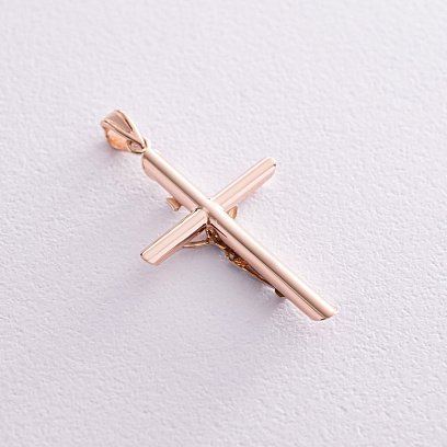 Золотий хрестик з розп'яттям п02942 №3