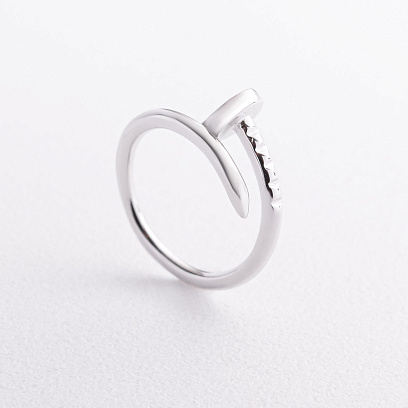 Серебряное кольцо "Гвоздь" 112701