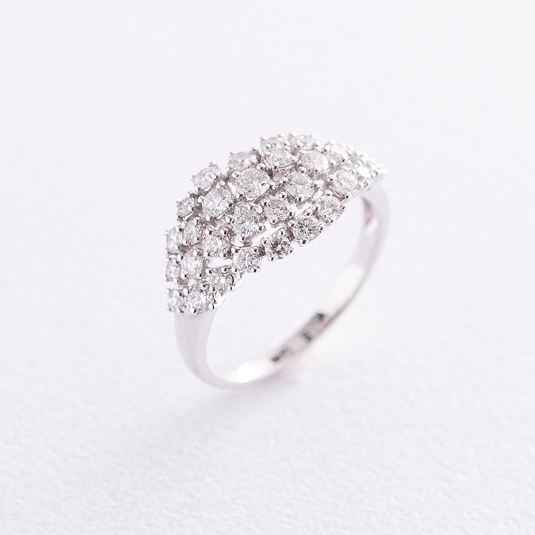 Золотое кольцо с бриллиантами MR17583gmb от ювелирного магазина Оникс