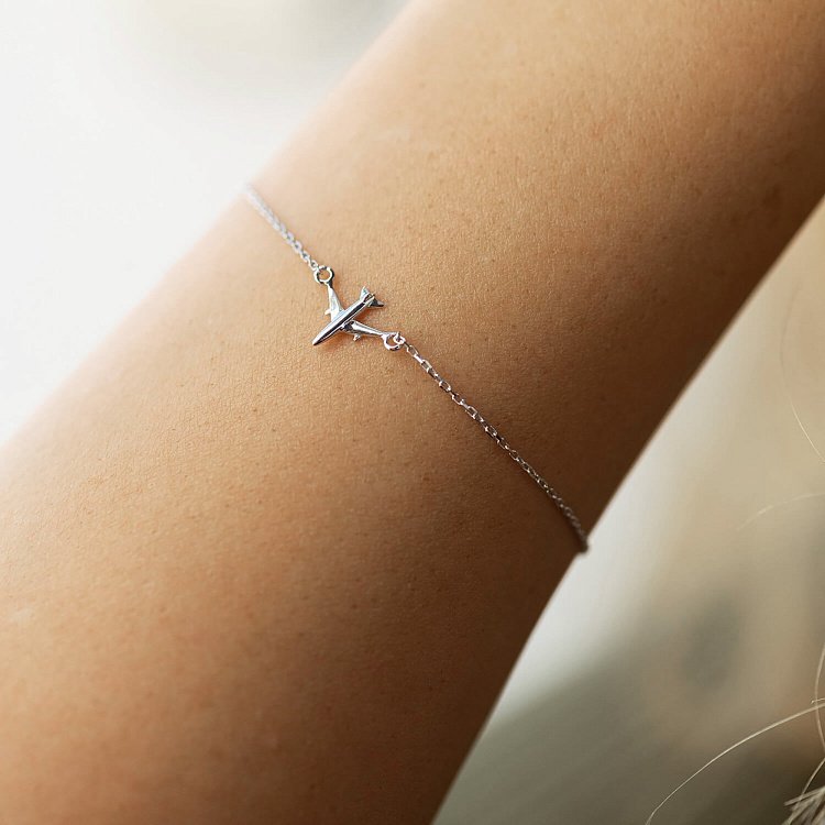 Золотий браслет "Літачок" б04188 від ювелірного магазину Онікс - 2