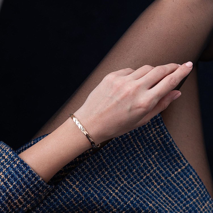 Браслет в красном золоте б00861 от ювелирного магазина Оникс - 1