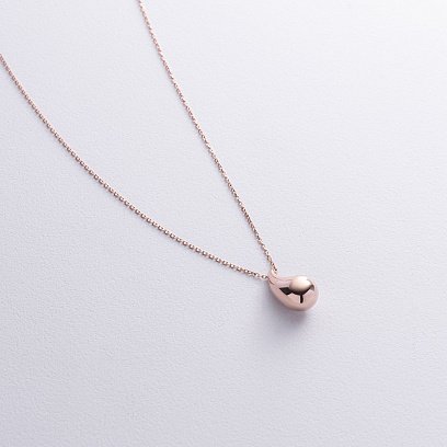 Колье "Megan" в красном золоте (Small) с фианитом кол02585 №2