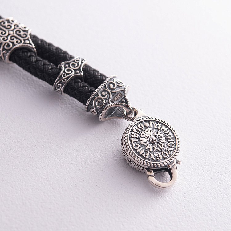 Серебряный браслет "Господь Вседержитель" (оникс) 427 от ювелирного магазина Оникс - 11