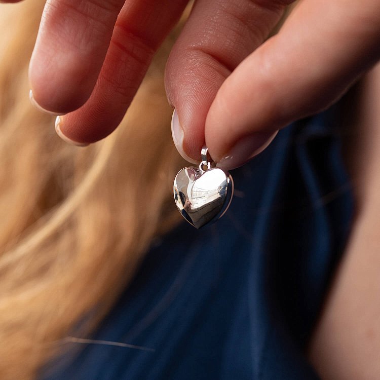 Кулон "Серце" у білому золоті п03709 від ювелірного магазину Онікс - 1