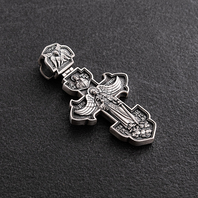 Срібний хрест "Розп'яття Ісуса Христа. Ангел Хранитель" 1938 №3