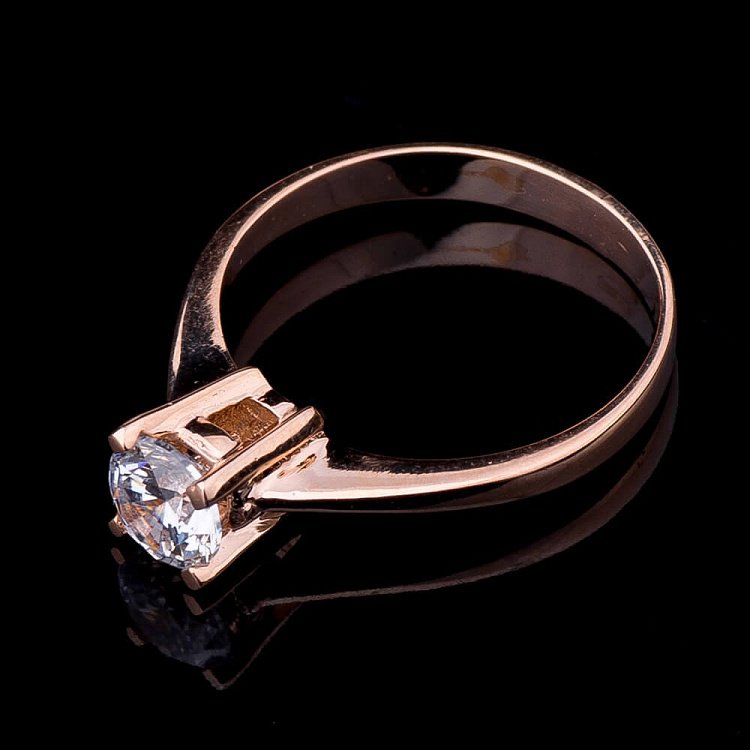 Каблучка з фіанітами к01899 від ювелірного магазину Онікс - 3