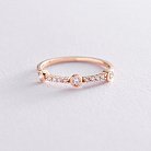 Золотий перстень з діамантами кб0165са от ювелирного магазина Оникс