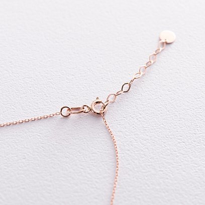 Золоте кольє з хрестиком (фіаніт) кол00851 №4