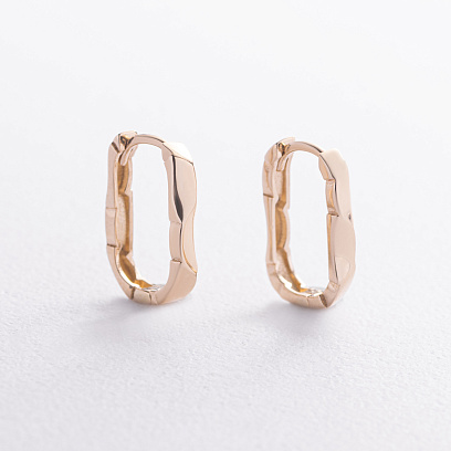 Сережки "Violet" у червоному золоті mini с09740