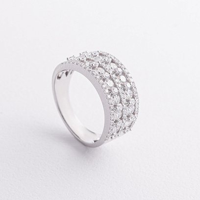 Золотое кольцо с бриллиантами кб0561cha