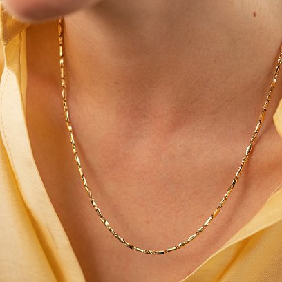 Колье - цепочка в желтом золоте кол02388 №2