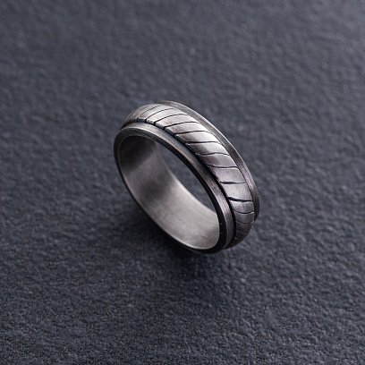 Чоловічий срібний перстень (чорніння) 1278