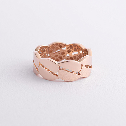 Кольцо "Merry" в красном золоте к08256 №3