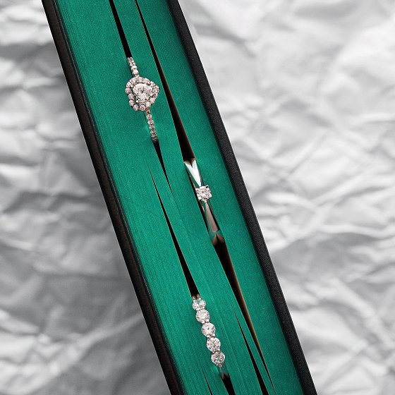 Серебряное кольцо с фианитами 1902/1р-CZ №5