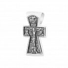 Срібний хрест (чорніння) 13141 от ювелирного магазина Оникс - 2