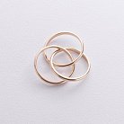 Золотое кольцо "Круговорот" (тройное) к08019 от ювелирного магазина Оникс - 2