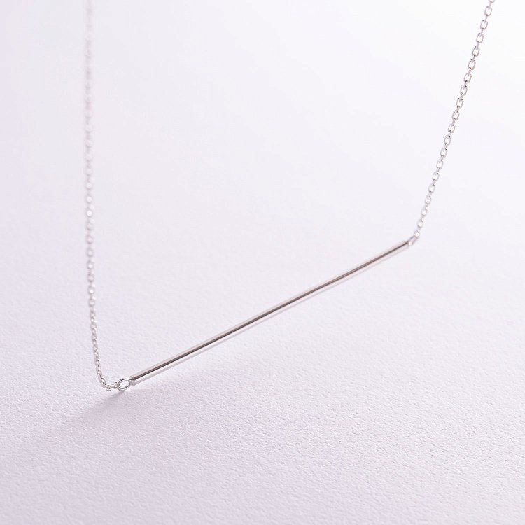 Серебряное колье "Мгновение" 181050 от ювелирного магазина Оникс - 2