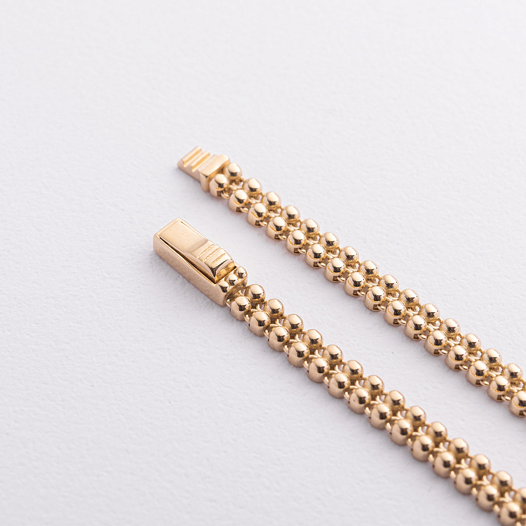 Браслет "Кульки" у жовтому золоті б05759 від ювелірного магазину Онікс - 3