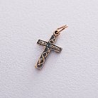 ﻿Православний золотий хрест "Розп'яття. Спаси і Сохрани" п03349 от ювелирного магазина Оникс - 1