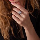 Кольцо в белом золоте с бриллиантами kegк602 от ювелирного магазина Оникс - 6