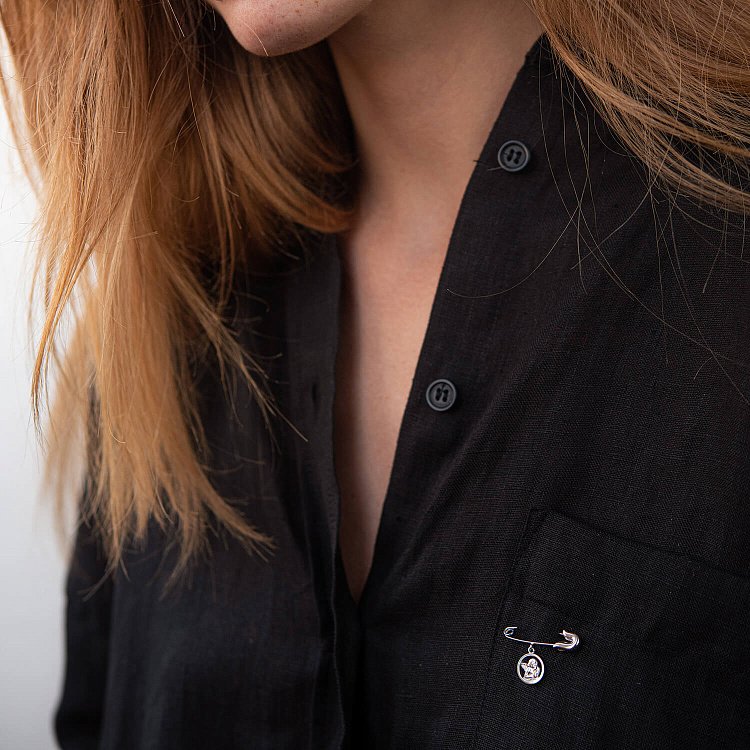 Золота дитяча шпилька "Янголятко" зак00308 від ювелірного магазину Онікс - 1