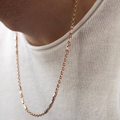 Золотий чоловічий ланцюжок ц00575 №4